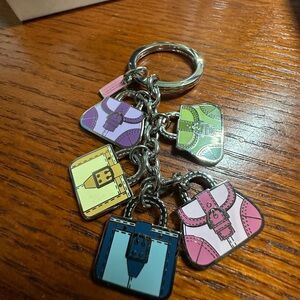 Coach Multicolor Bag Charm Keychain